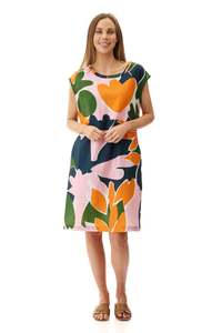 Givoni: Privet print dress Navy