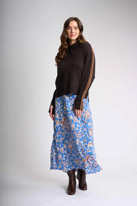 Oh3: FUNNEL NECK JUMPER Cocoa Chestnut