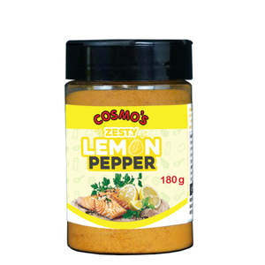 Fb Advertisment: Cosmo's Zesty Lemon Pepper Seasoning Retail Shaker 180gm - Wholesale Price