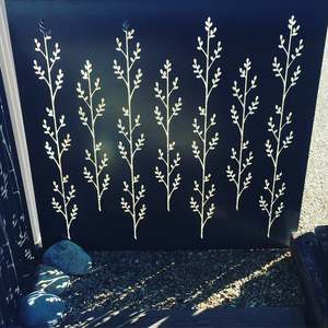 Steel Grounded Art: Grounded Art - Corten Korokio Screen