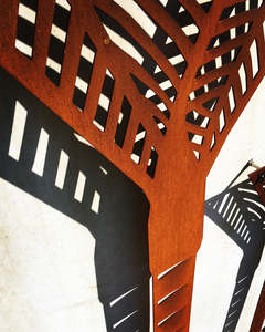 Steel Grounded Art: Grounded Art - Nikau Palm Wall Art