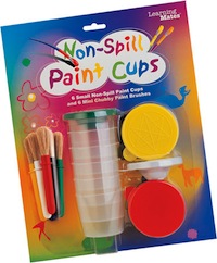 Popular – 5 Paint Cups with 5 Large Chubby Paint Brushes – JAYZ International