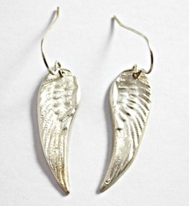 Pure Silver Angel Wing Earrings