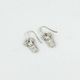Pure Silver Small Kimono Earrings