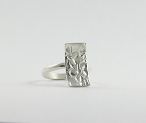 Pure Silver Cherry blossom Ring