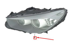 Service Kit: Bi-Xenon Headlight  fit BMW 5 GT F07 Front Right RHD 63127262722