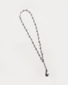 Wave Necklace, Silver