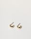 Marea Hoops Small, 9k Gold