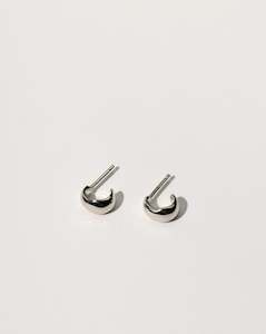 Marea: Marea Small Hoops, Silver