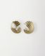 Deco Earrings, Gold