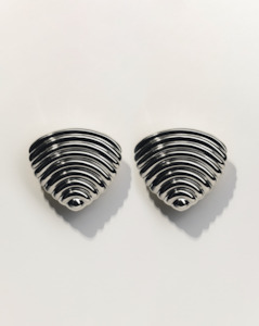 Céline Earrings, Silver