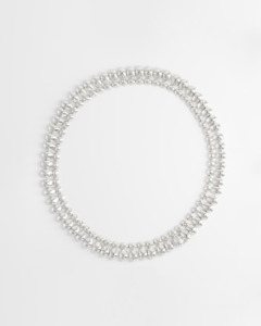 Recycled Sterling Silver: Fiore Necklace, Silver