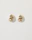 Terzo Earrings, Gold