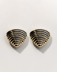 Céline Earrings, Gold