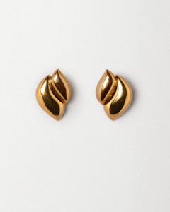 Archive: Petal Earrings, Gold