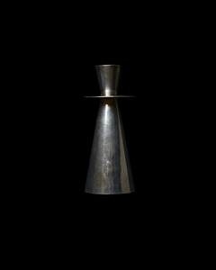 Silver Chrome Candle Holder