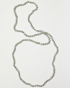 Natural Treasure Pearl Jewellery: Grey Pearl Necklace
