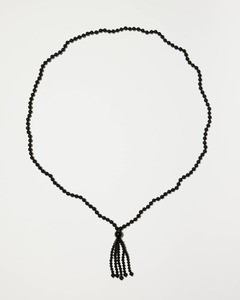 New: Noir Tassel Necklace, Black Onyx