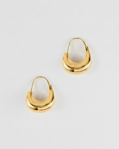 Wave Hoops, Gold