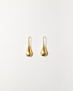 Teardrop Earrings, Gold