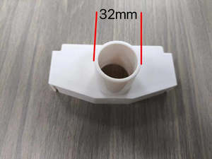 Hydroponic Supplies: End Cap - Outlet Side 100x50mm Hydroponic Gully