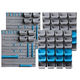 Giantz 88 Storage Bin Rack Wall Mounted