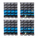 Giantz 96 Storage Bin Rack Wall Mounted