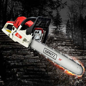 Chainsaw: Giantz Chainsaw Petrol 62CC 20" Bar Commercial E-Start Pruning Chain Saw,Giantz Chainsaw Petrol 62CC 20" Bar Commercial E-Start Pruning Chain Saw 4.5HP
