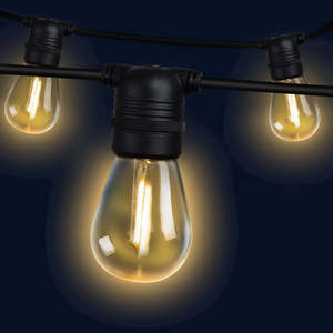 Outdoor Festoon Lights: 41m LED Festoon String Lights Christmas Decorations Wedding Party Outdoor Garden