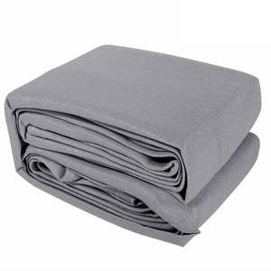 Shade Sail: Instahut Shade Sail 5x5x5m Triangle 280GSM 98% Grey Shade Cloth