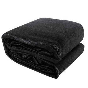 Shade Sail: Instahut Shade Sail 3x6m Rectangle 280GSM 98% Black Shade Cloth
