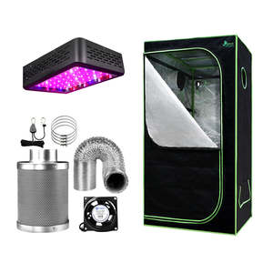 Grow Tent: Green Fingers Grow Tent Light Kit 60x60x140CM 600W LED 4" Vent Fan,Green Fingers Grow Tent Light Kit LED 600W Full Spectrum 4" Vent 60x60x140CM