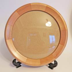 Kits: Medium Round Wooden Frame with glass insert (MED-g)