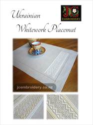 Drawn Thread: Ukrainian Whitework Placemat - #5 in Placemat Series