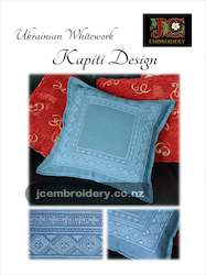 Ukrainian: Kapiti Cushion - Ukrainian Whitework