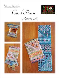 Kit: Wessex Stitchery Card Purse Instruction Booklet A, B or C