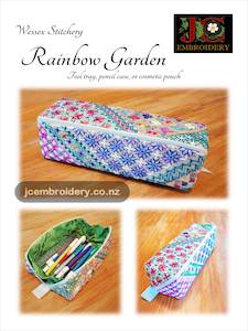 Booklet or Digital: Rainbow Garden - Wessex Stitchery Tool Tray