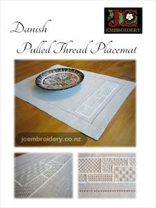 Danish Pulled Thread: Danish Pull Thread Placemat - #3 in Placemat Series