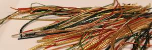 Coloured Metal Threads: Coloured Metal Threads - Textures
