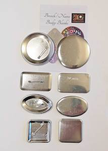 Other Bits Pieces: Brooch / Name Badge Blanks - set of 4