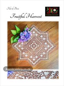 Italian Embroidery: Fruitful Harvest - Filet di Bosa Mat