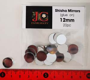 Embellishment Packs - Shisha Mirrors 12mm