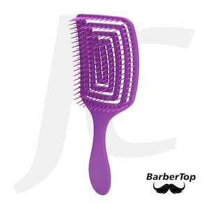 Comb Brush Roller Clip: BarberTop Hair Brush NN-22 Purple J23PNS