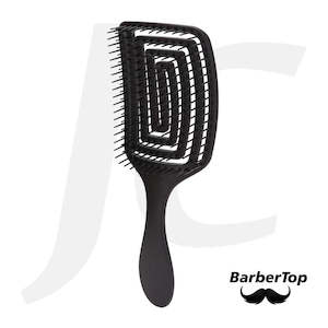 Comb Brush Roller Clip: BarberTop Hair Brush NN-22 Black J23BNN