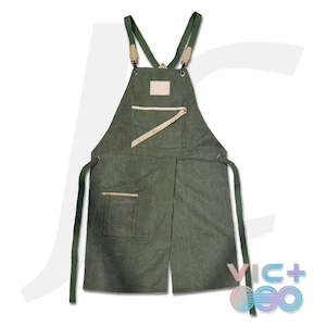 VIC+ Jean Apron Tobacco Green J26JAT