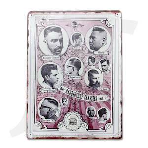 Book Poster Flag: Barbershop Poster Metallic Vintage 3 J36MV3-