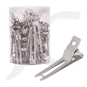 Comb Brush Roller Clip: Metallic Clips In Container 4.7cm 45pcs J23NTN