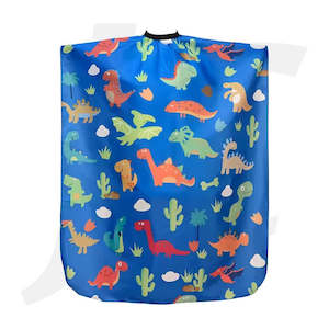 Towel Cape Apron Uniform: Kid Haircut Cape Cartoon Dinosaur 88x138cm J26DCR