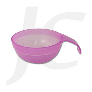 Plastic Bowl With Handle Random Color Large 105mm  J64BHL