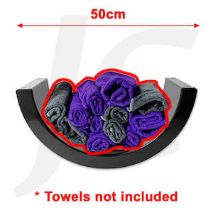 [One Piece Only] Towel Cabinet Shelf Black Half 50cm Wide 1PC  J35TB1